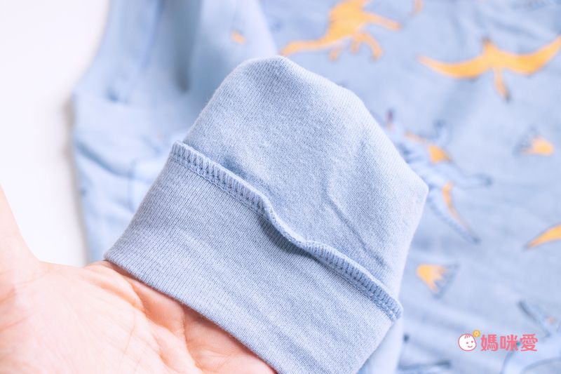 日本 Ho-ho kids - 100%純棉長袖兒童睡衣/家居服-閃耀星星-白x藍