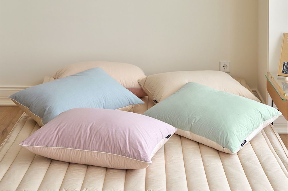 韓國 Maatila - 可水洗雙色高密度60支棉棉被-薄荷葉茶