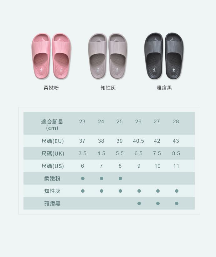 家窩 - MIT 雅漫EVA輕量釋壓厚軟底防滑拖鞋-男款-雅痞黑