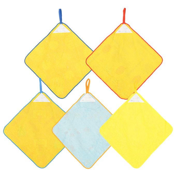 akachan honpo - 擦手巾5條組-運動 (25×25cm)