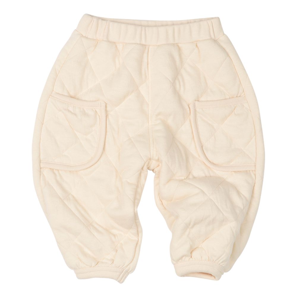 10分鋪棉褲-淺卡其色