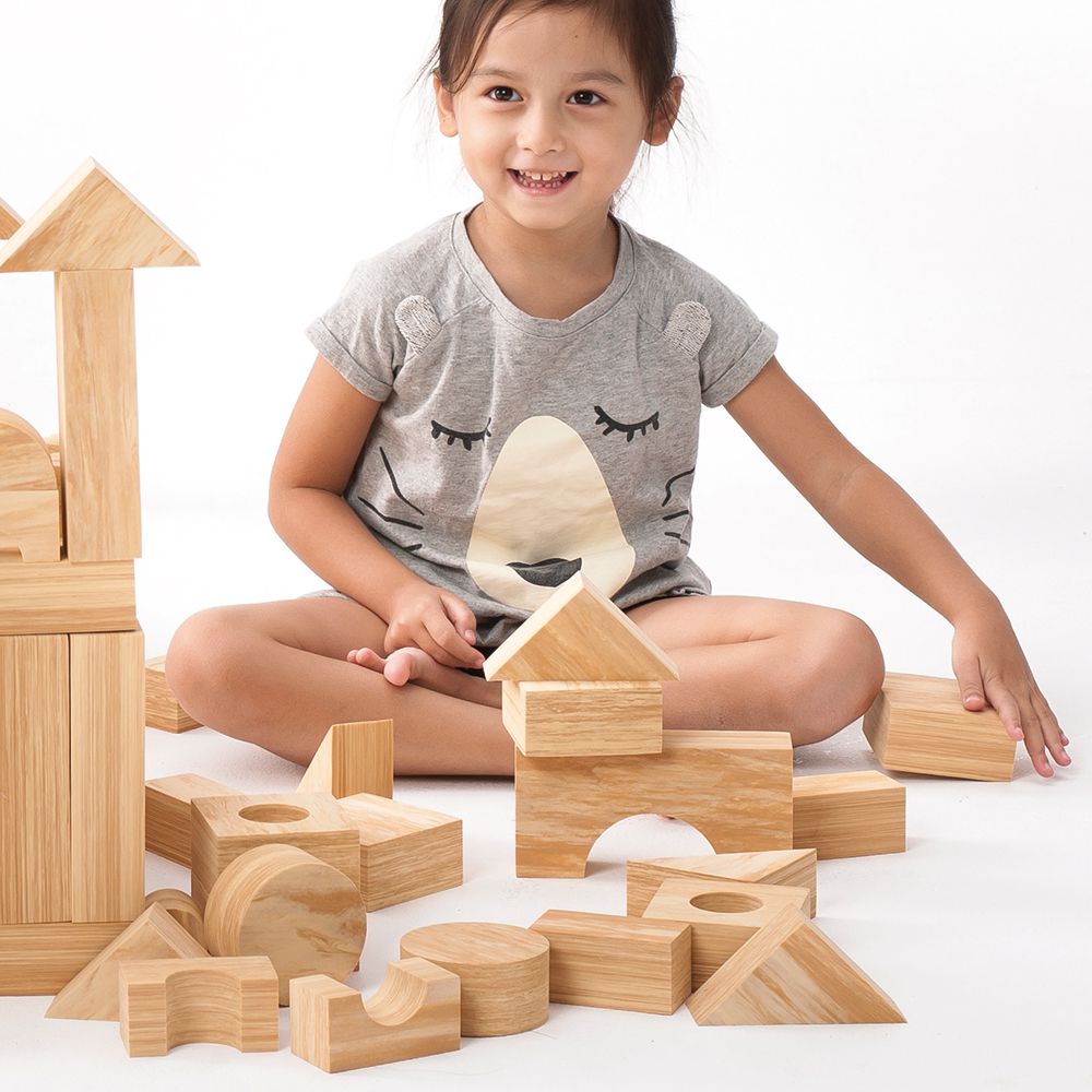 Weplay - Weplay軟質木紋積木-40件-厚4cm