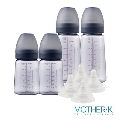 MOTHER-K - 精粹極簡PPSU奶瓶新生入門組-夜幕藍