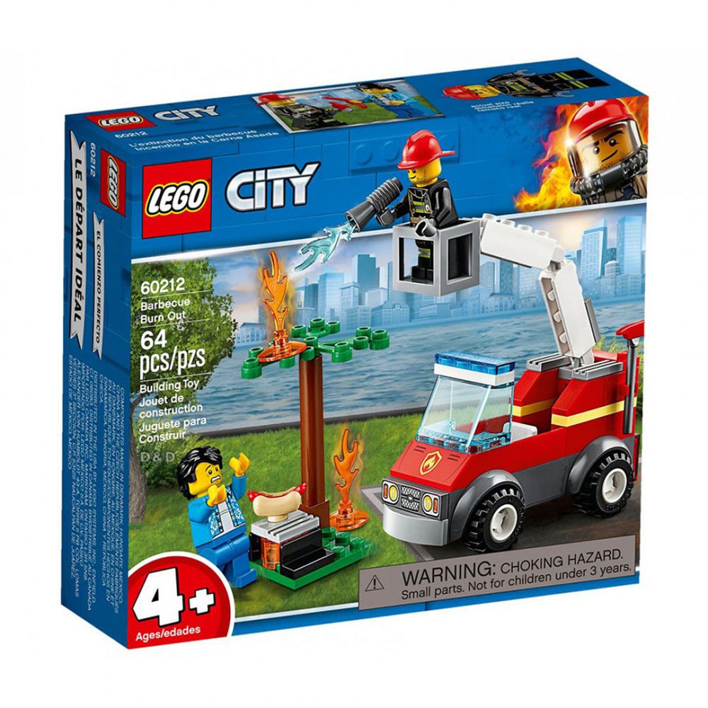 樂高 LEGO - 樂高 CITY 城市消防系列 - 烤肉架火災 60212-64pcs