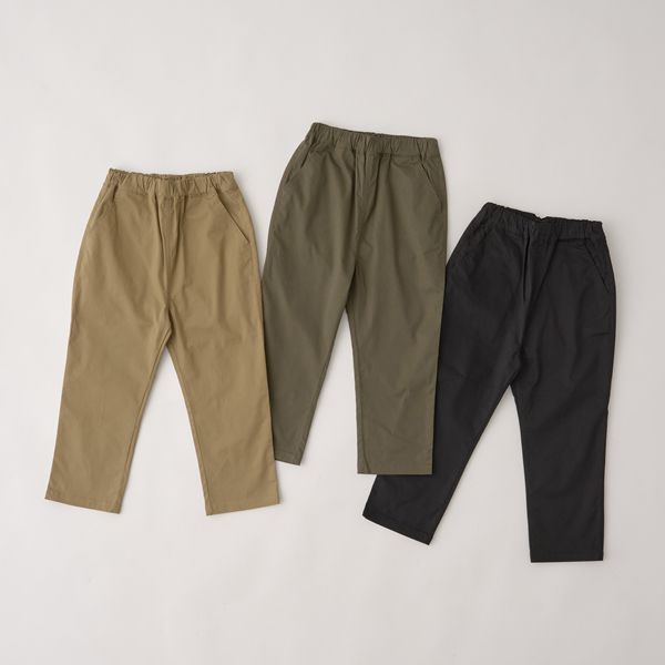 日本 b-ROOM - 帥氣定番色錐形褲-棕卡其