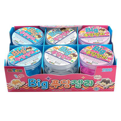 韓國MYTOYS - 繽紛大果凍史萊姆6入組-230g*6入 (粉色2+透明2+藍色2)