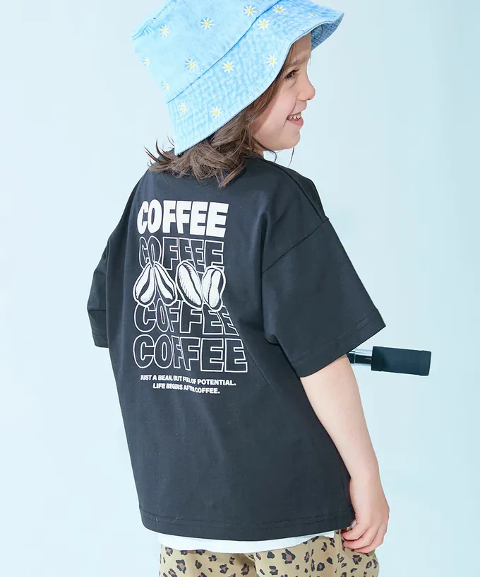 日本 devirock - 涼感速乾網眼 廓形短袖T恤-背後潑墨-紫x綠