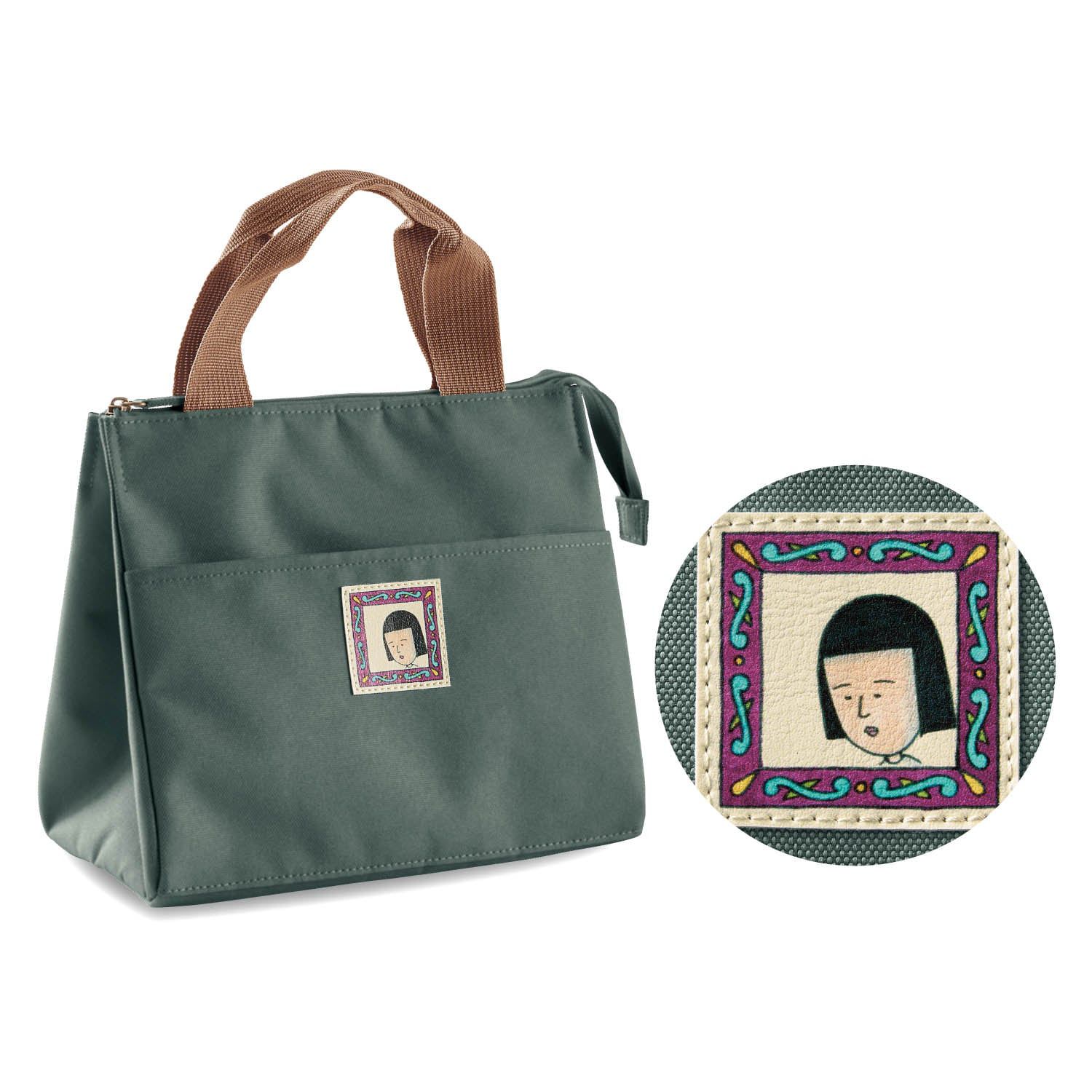 日本千趣會 - 櫻桃小丸子 午餐保冷手提袋-小丸子-紅 (約23x20x12cm)