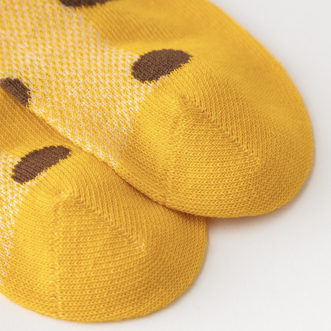 love, charlotte - Hello長頸鹿網眼短筒棉襪-5 雙一組