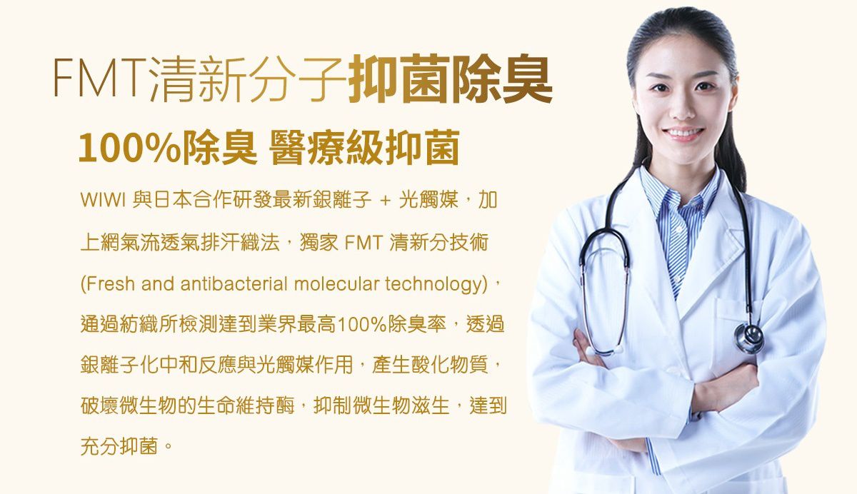 WIWI - 舒適休閒抑菌船型除臭襪-女-湛海藍