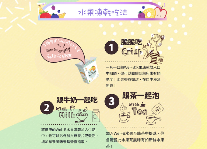 Wel-B - 天然冷凍乾燥杏桃果乾 (盒裝)30g