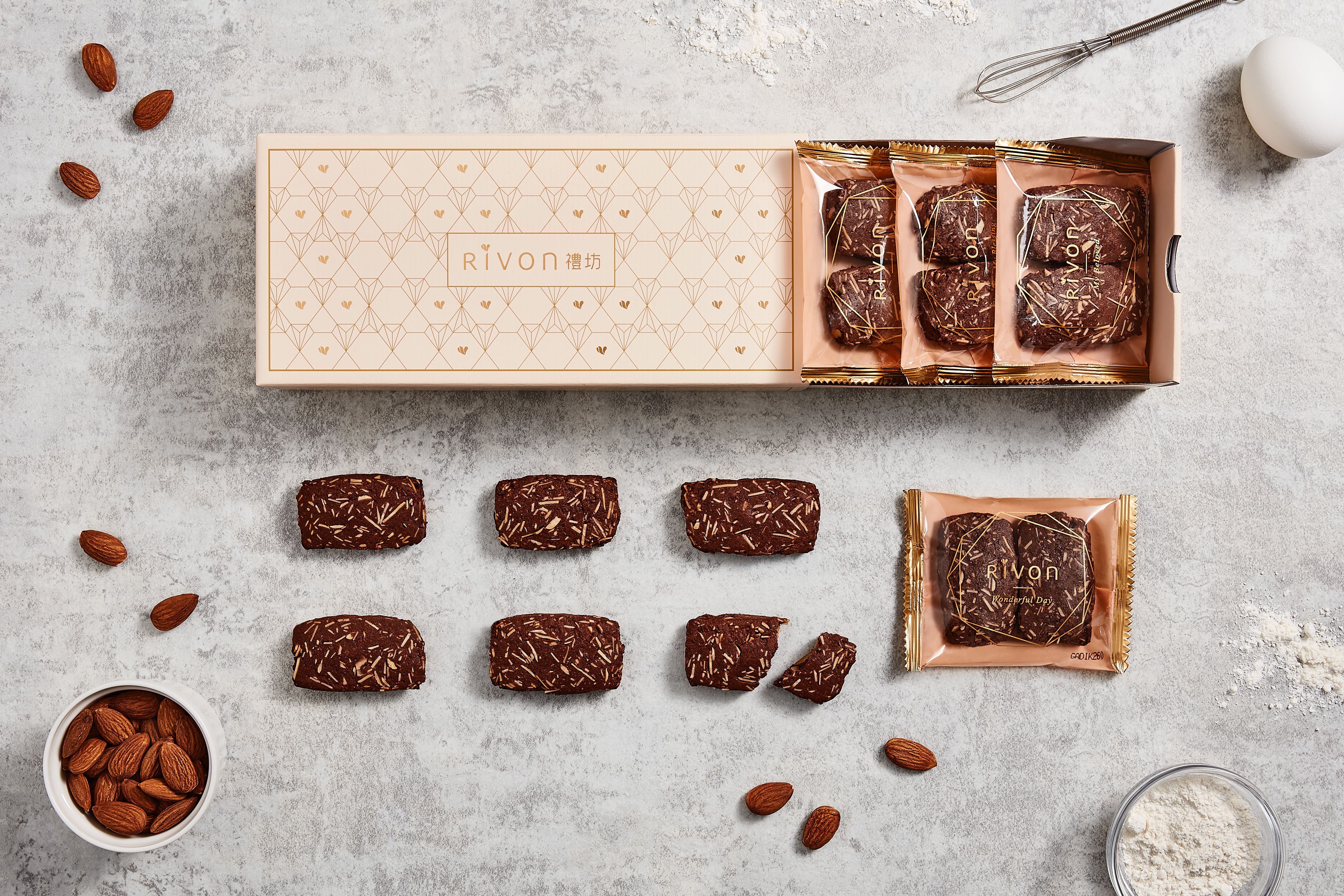 網路爆紅法式點心【禮坊 RIVON】浪漫法式禮盒、蜜漬橙香紅茶磅蛋糕