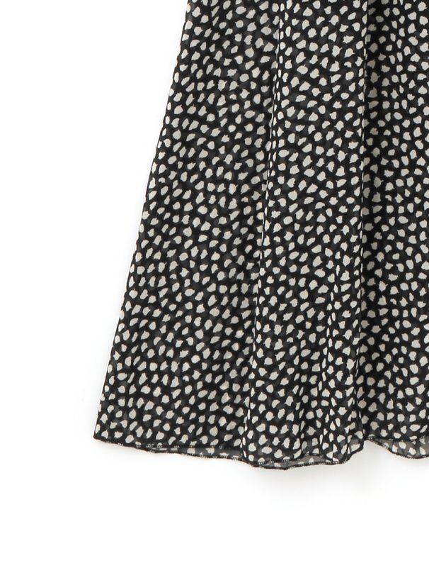 日本 GRL - 酷甜率性後綁帶雪紡洋裝-豹紋-黑 (M)