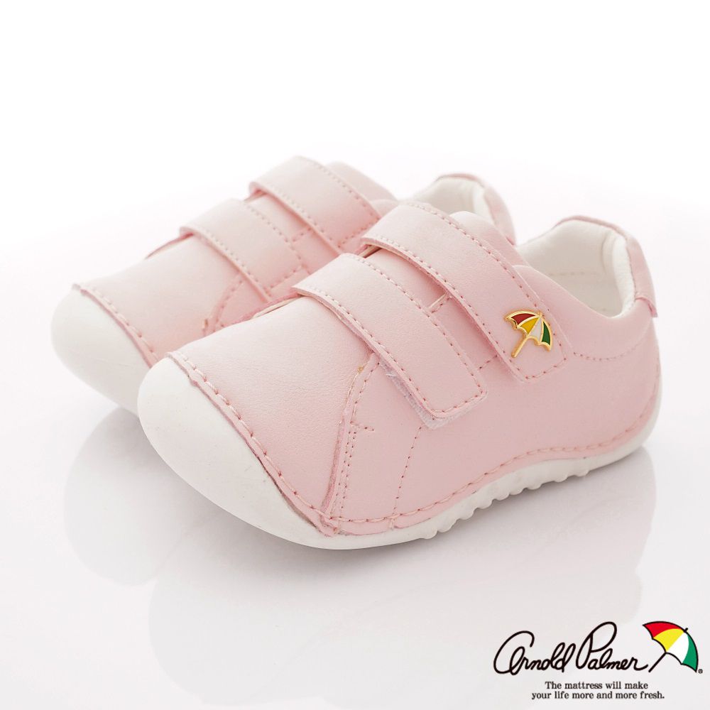 Arnold Palmer 雨傘牌 - 專櫃童鞋-皮質超輕學步鞋專櫃款(寶寶段)-粉-台碼=尺寸cm