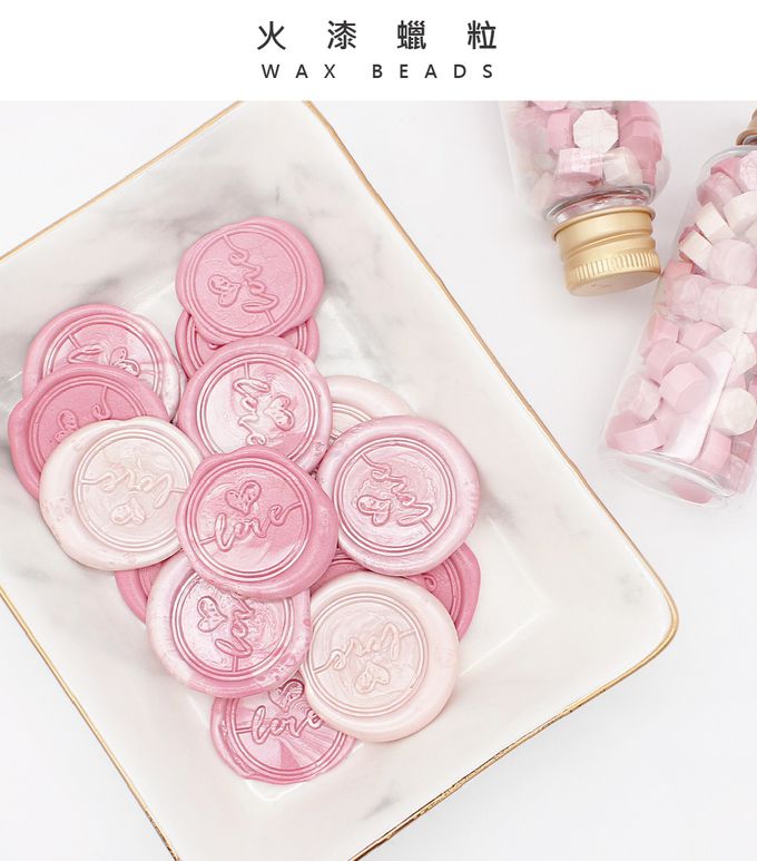 HAPPYMT - 火漆蠟粒大罐裝-有一點怦然心動-粉紅色系