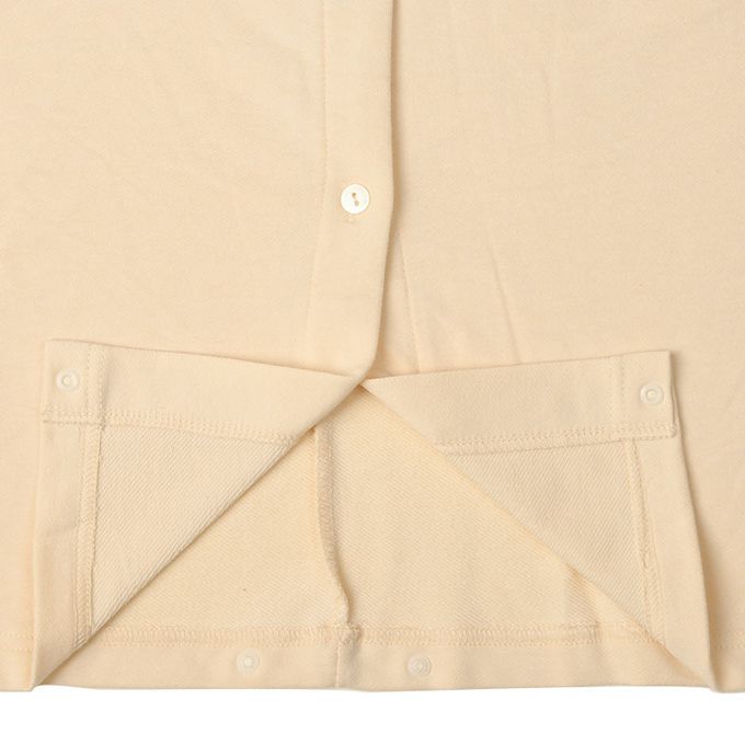 akachan honpo - 長袖彈性洋裝-防止裙擺上翻設計-象牙白色 (M~L)