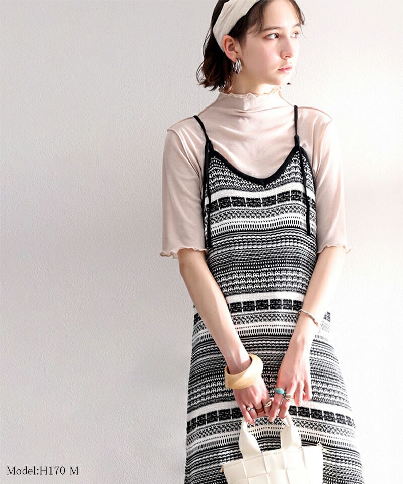 日本 Classical Elf - 2WAY日系針織長版吊帶罩衫-深灰