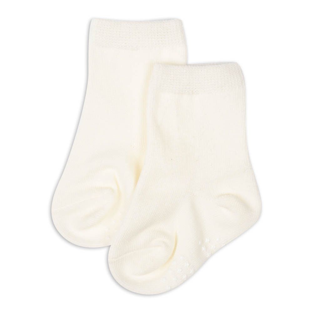 經典中筒襪-米白色 (9~14cm)