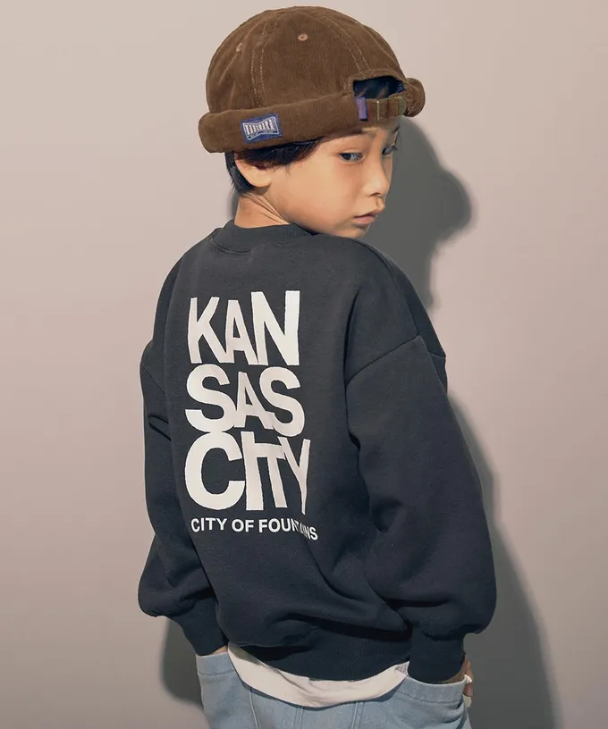 日本 devirock - 裏起毛個性印花大學T-SOAR-濃綠