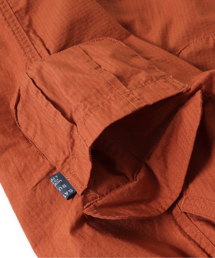 日本 BREEZE - 輕便工裝風！防撕材質耐穿長褲-卡其x黑撞色