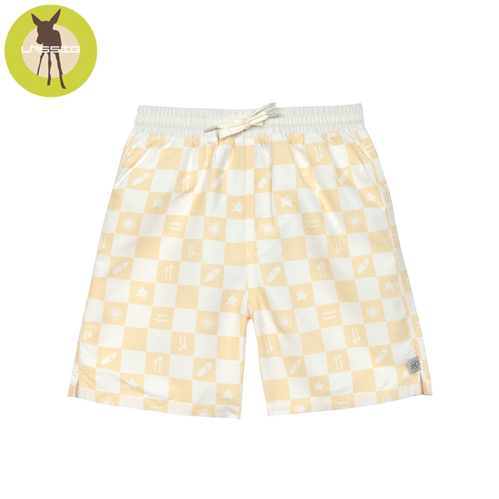 幼童抗UV游泳海灘褲-香草格紋