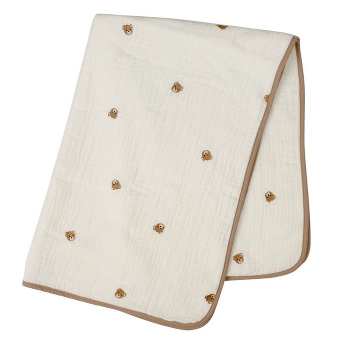 akachan honpo - 6層棉紗被-摩卡色 (100×70cm)