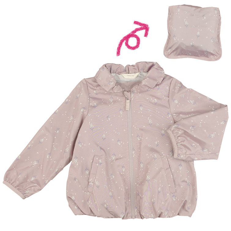 akachan honpo - 防潑水夾克-粉紅色