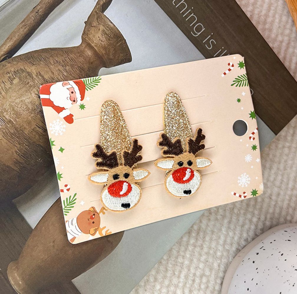 聖誕節造型BB夾(2入)-薑餅人