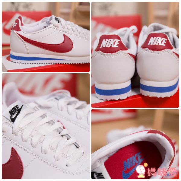 NIKE - Cortez GS 阿甘鞋(女)-白藍紅-剩24cm