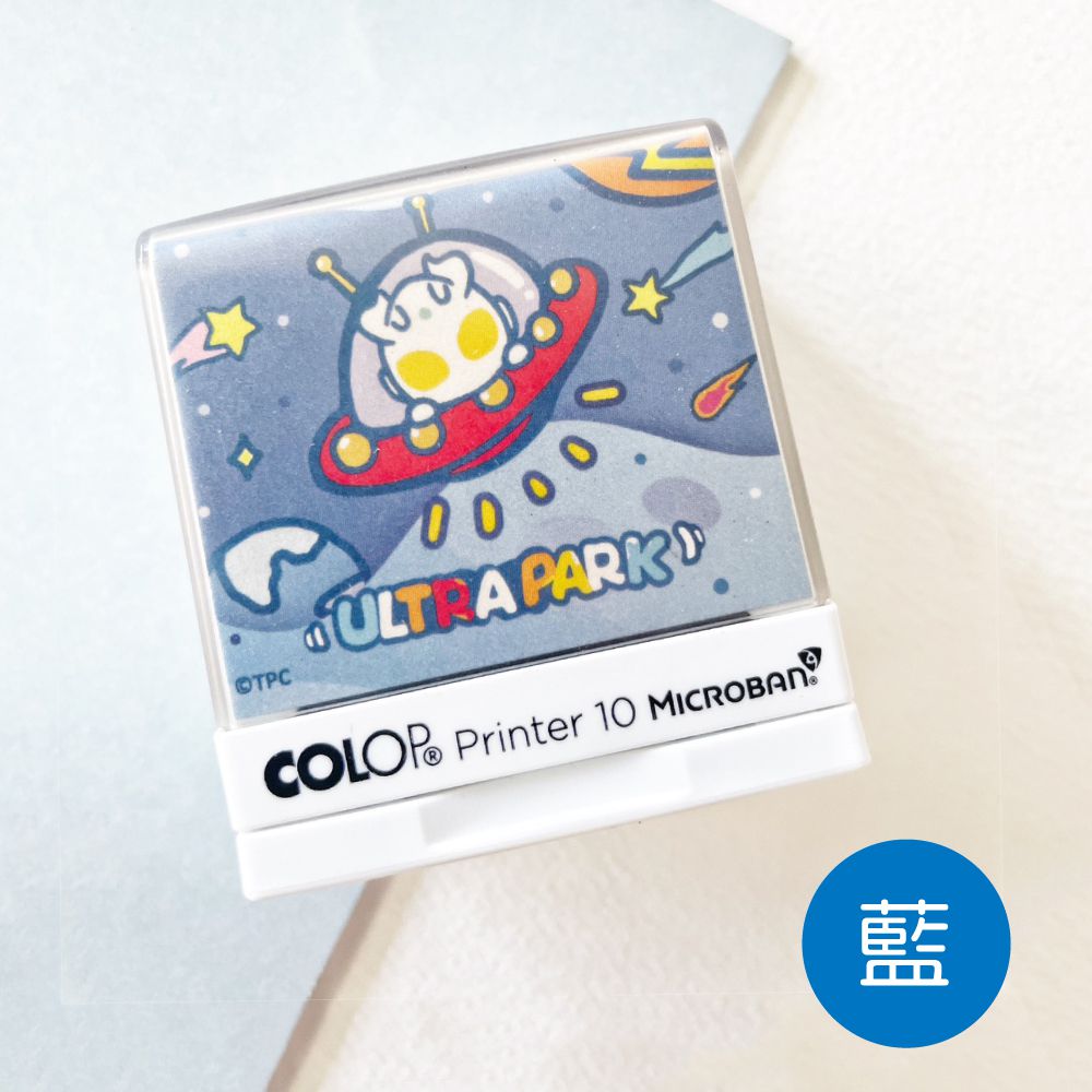 布類專用連續回墨章-超人力霸王-藍墨水 (2.7*1cm)