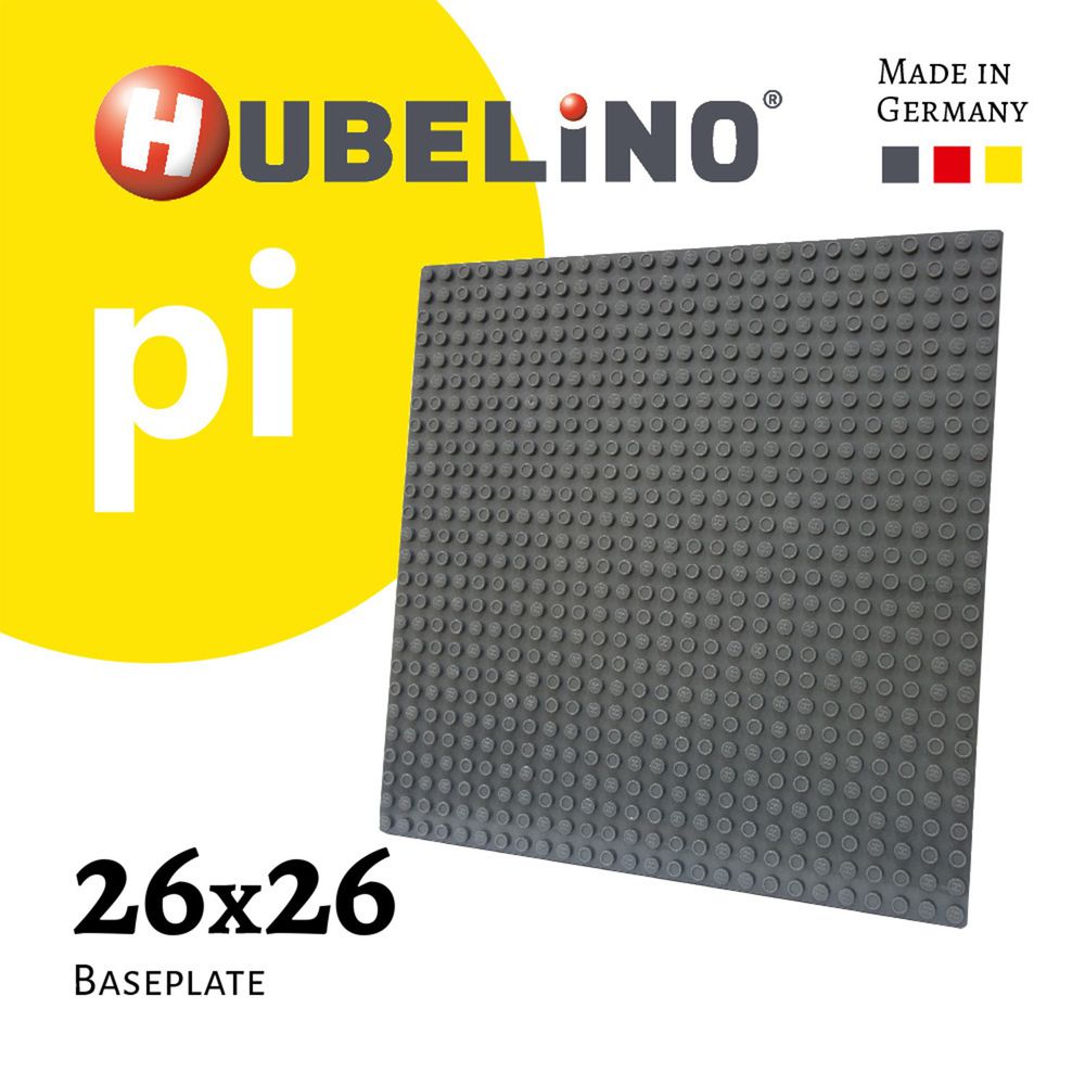 德國 HUBELiNO - pi 系列軌道積木 26x26 基礎顆粒專用底板-1入