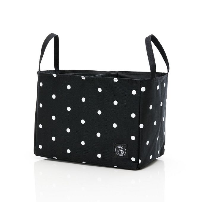 TiDi 經典萬用分隔袋  款式–黑底白點點