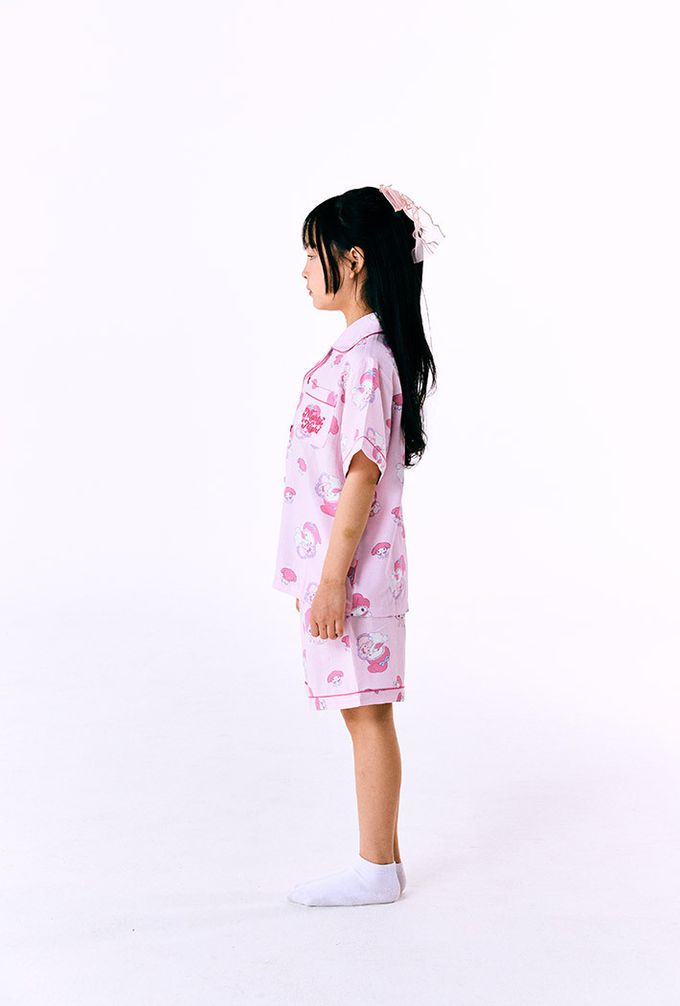 韓國童裝代購 - SPAO KIDS短袖睡衣套裝-卡通人物美樂蒂-淺粉