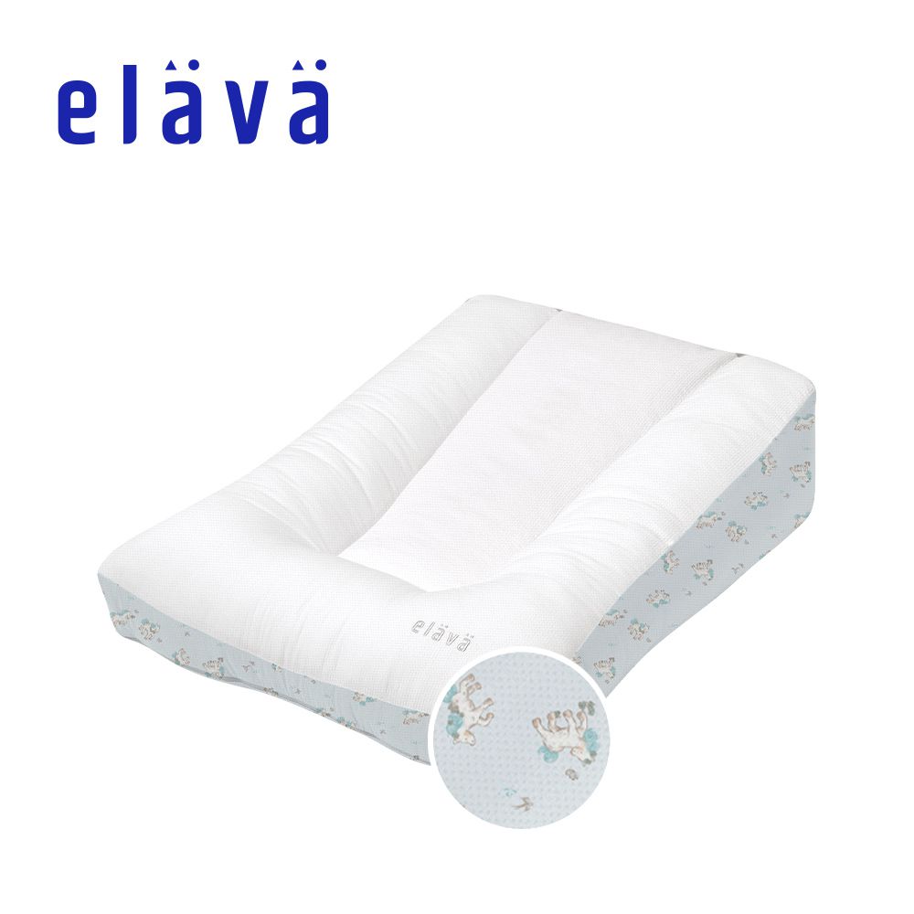 韓國 多功能記憶吐司枕 枕芯+枕套 沁涼款-天藍小馬