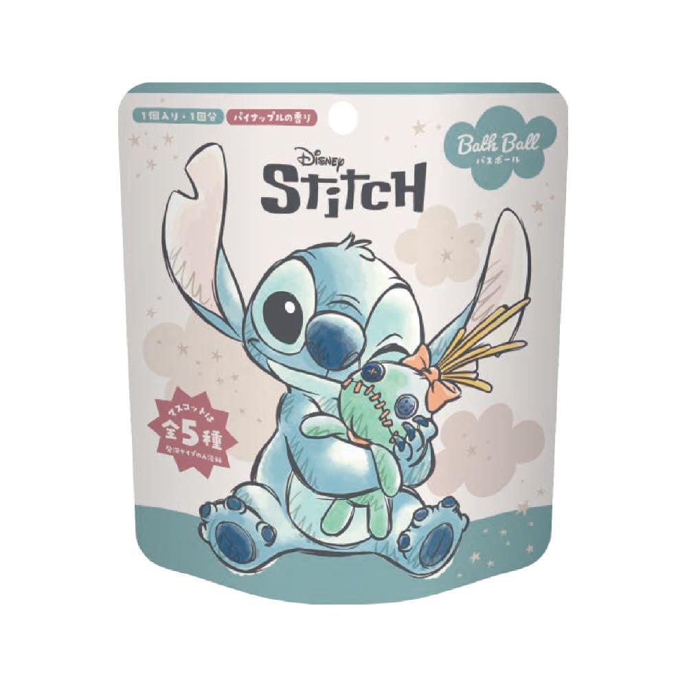 史迪奇入浴球(泡澡球)-5入組(隨機出貨)