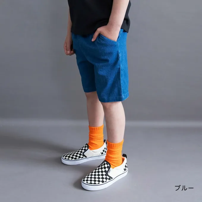 日本 BRANSHES - 挺版帥氣百搭五分褲-素色-黑