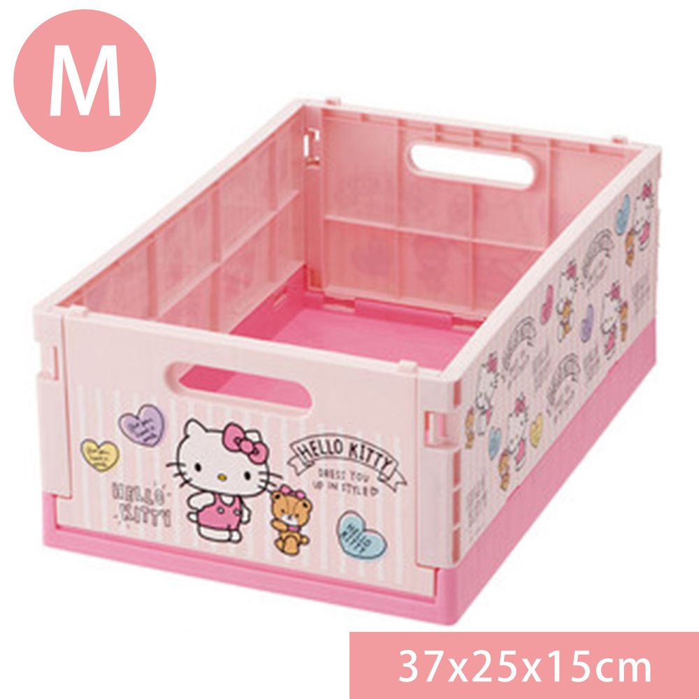 日本 SKATER 代購 - 可折疊收納箱-Hello Kitty (M(37x25x15cm))