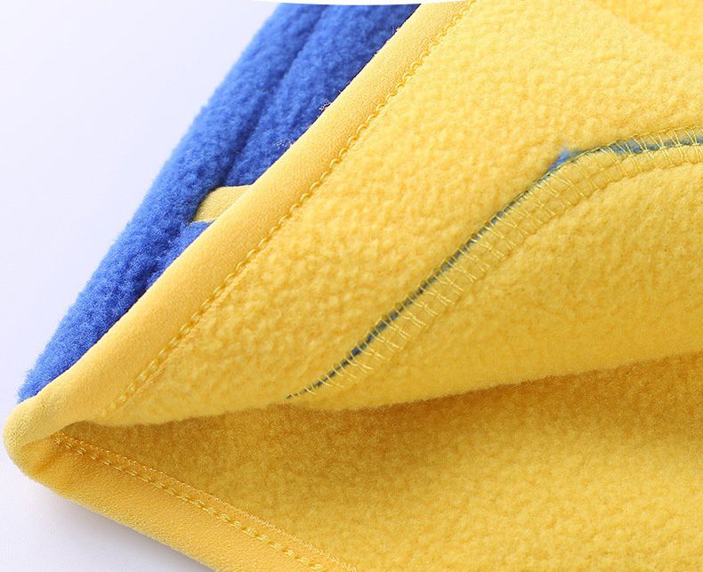 Fleece搖粒絨立領兒童背心-亮藍色