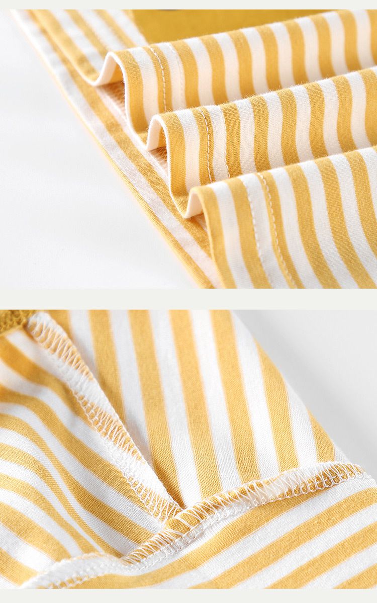 條紋短袖上衣-微笑番茄-紅+白