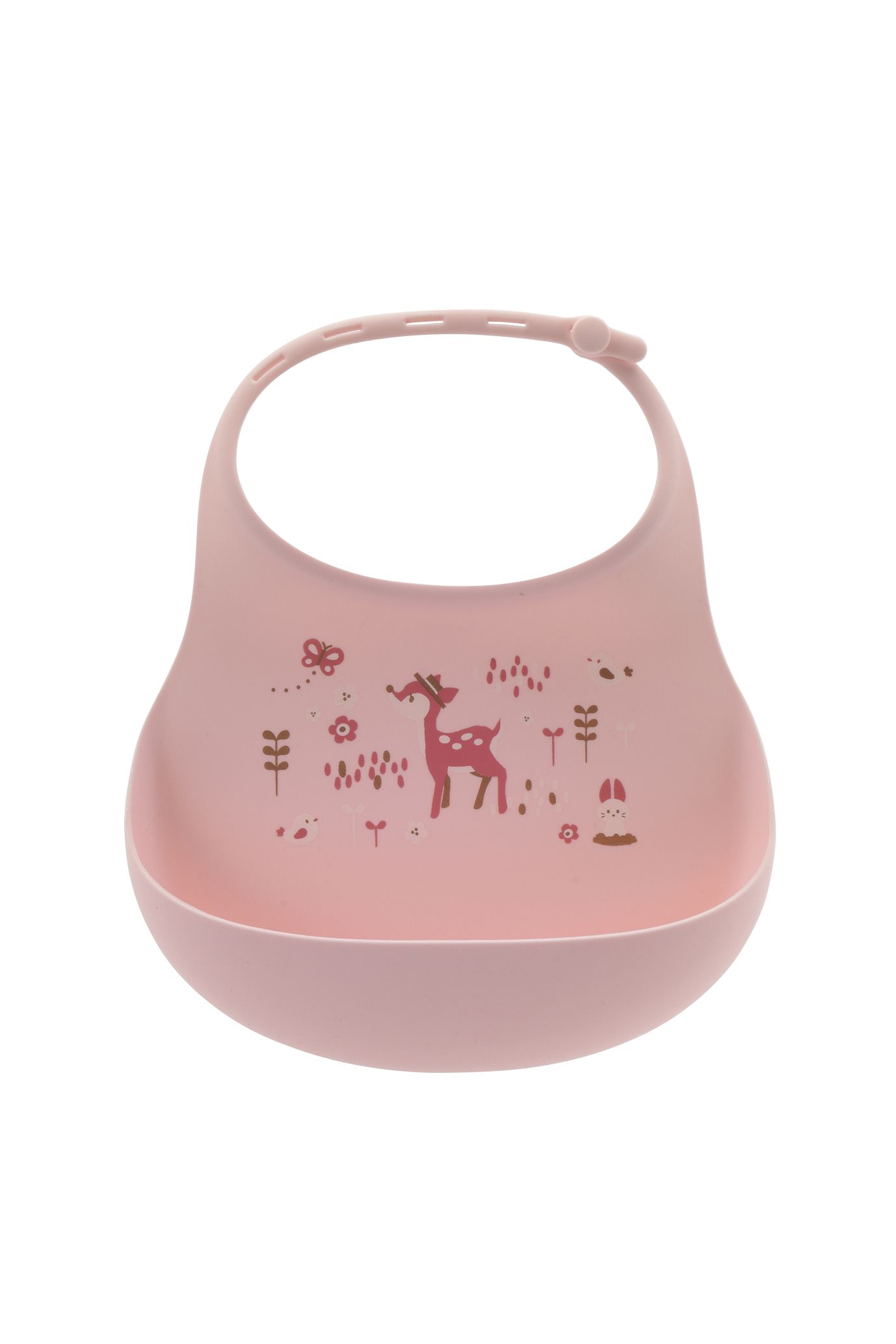 日本 Richell 利其爾 - 萌答答矽膠防水圍兜-矽膠防水-藍