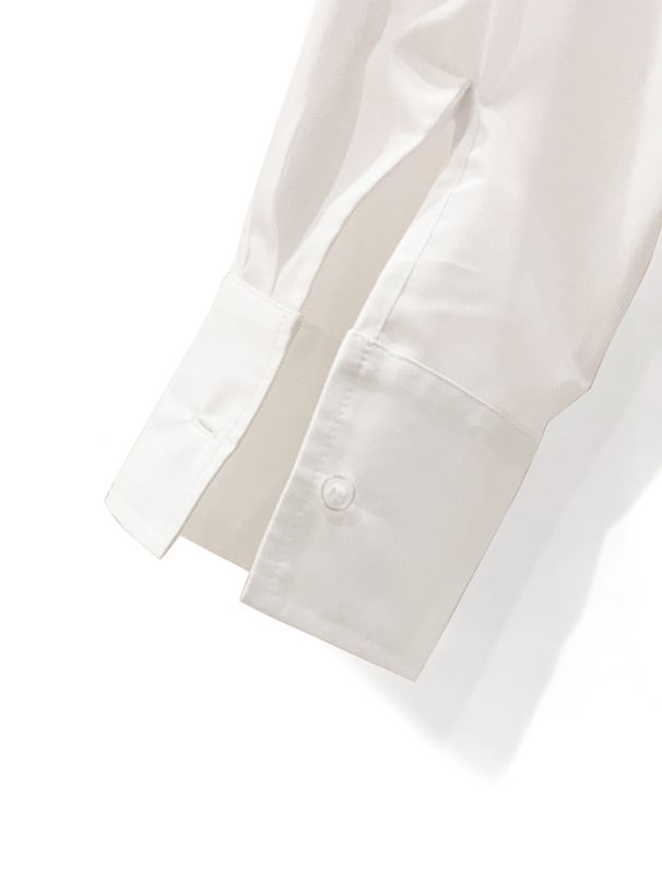 日本 GRL - 慵懶風露肩襯衫/薄外套-天使白