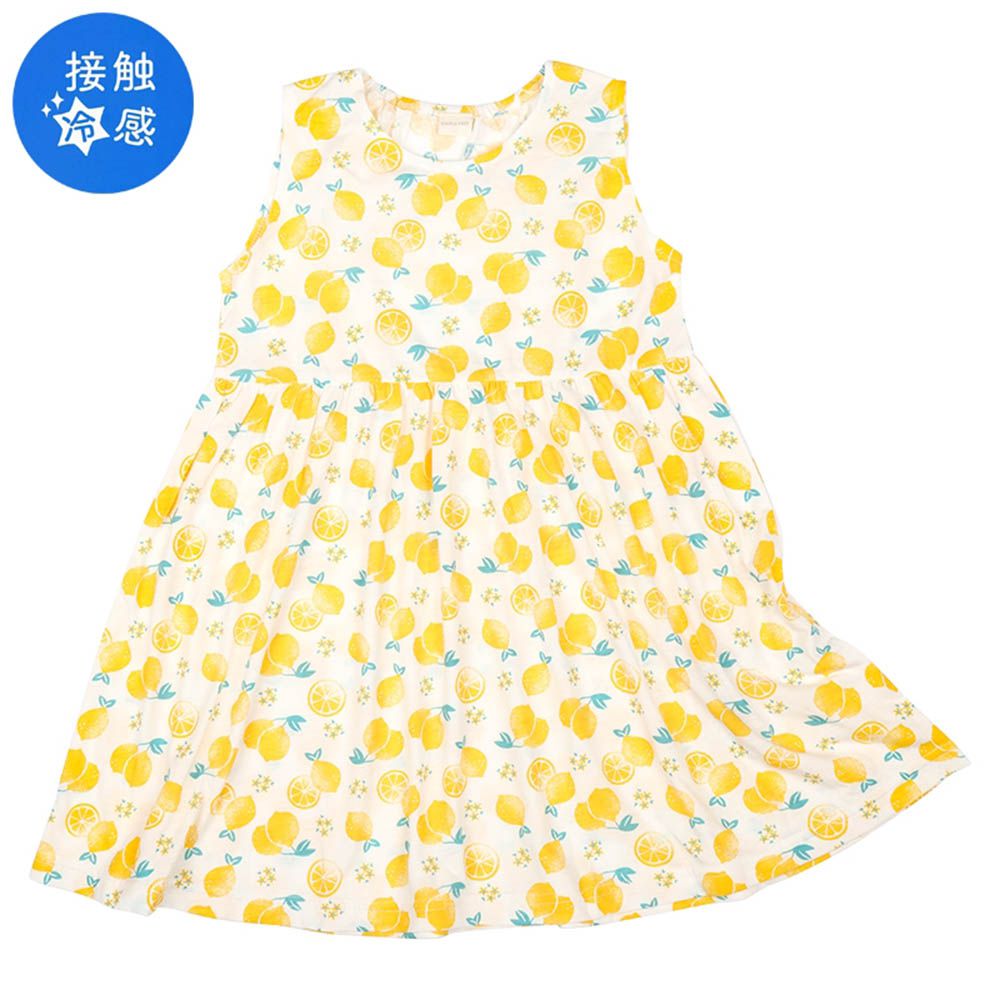 涼感洋裝-黃色