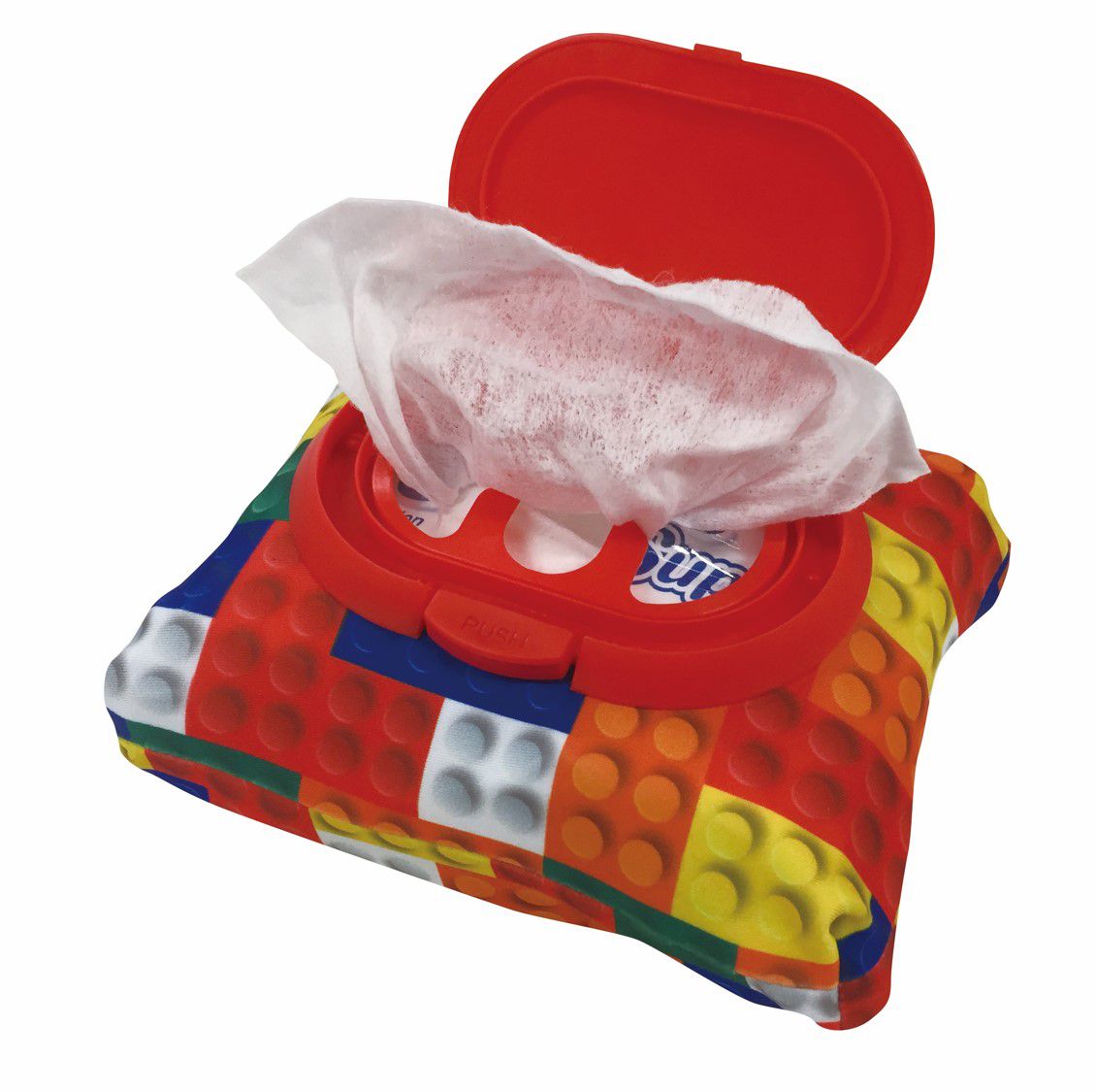 akachan honpo - 兩用FUTAP濕紙巾收納袋-積木