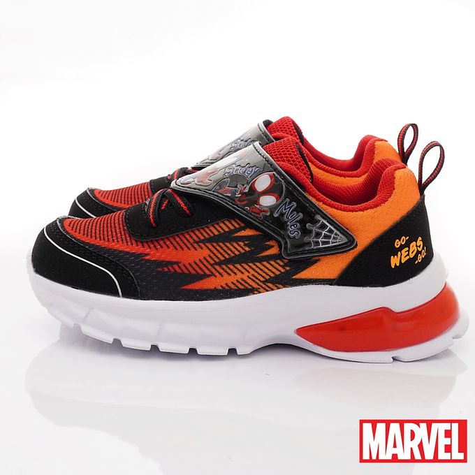 蜘蛛人-SPIDEY減壓吸震電燈鞋-MNKX24582黑橘-(中大童)-電燈鞋-黑橘