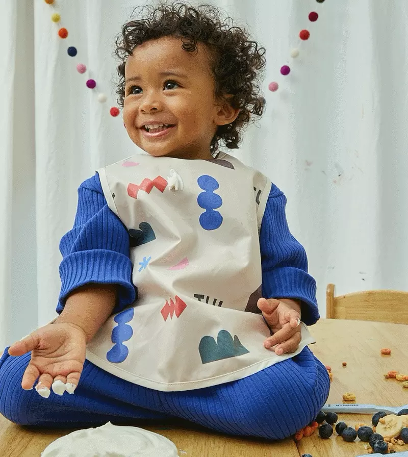 韓國 Julgran - 純棉防水圍兜/背心-薄荷綠 (1-4Y適用)