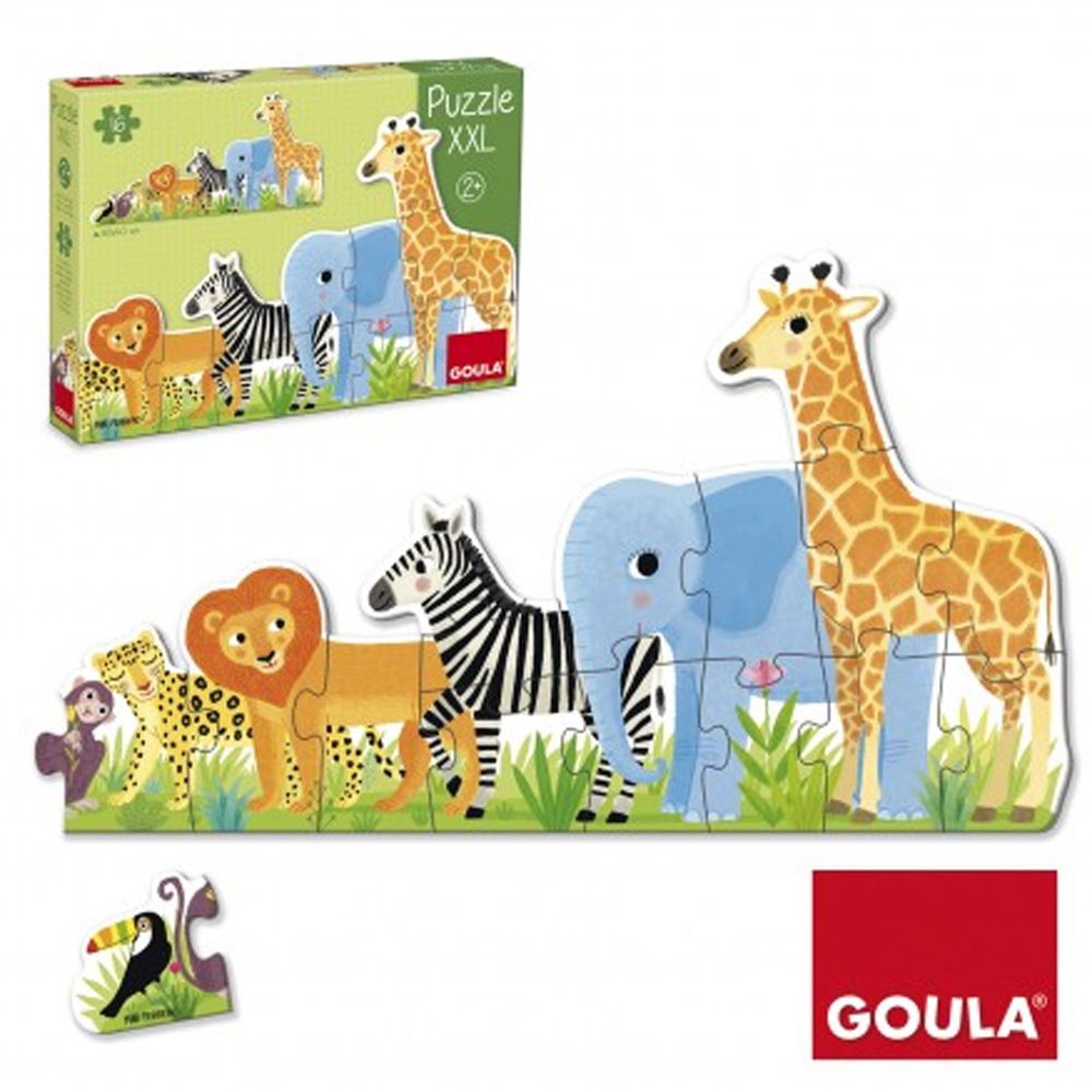 西班牙 GOULA - 【新品】叢林動物大拼圖-2歲以上