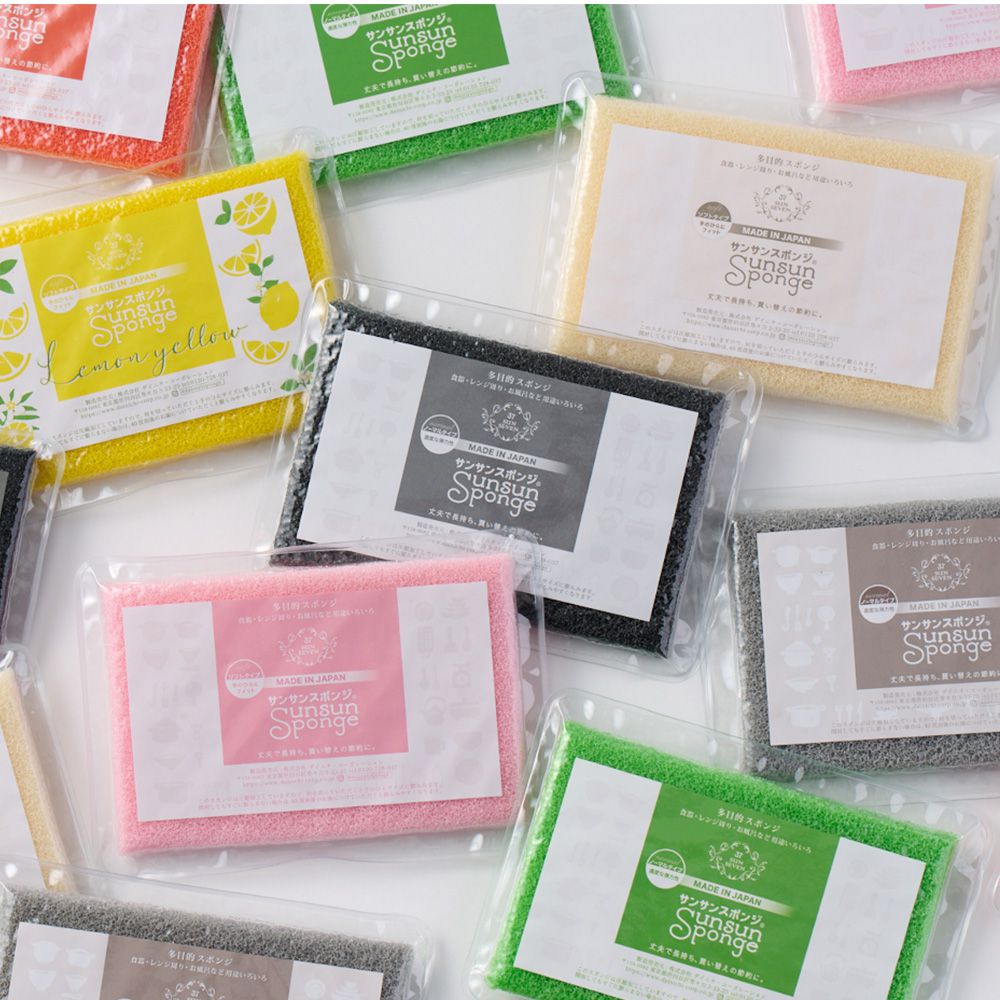 Sunsunsponge海綿菜瓜布-粉彩四件組