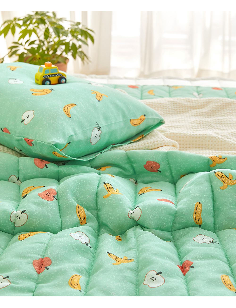 韓國 Maatila - (兒童款)涼感嫘縈夏季被-水果樂園