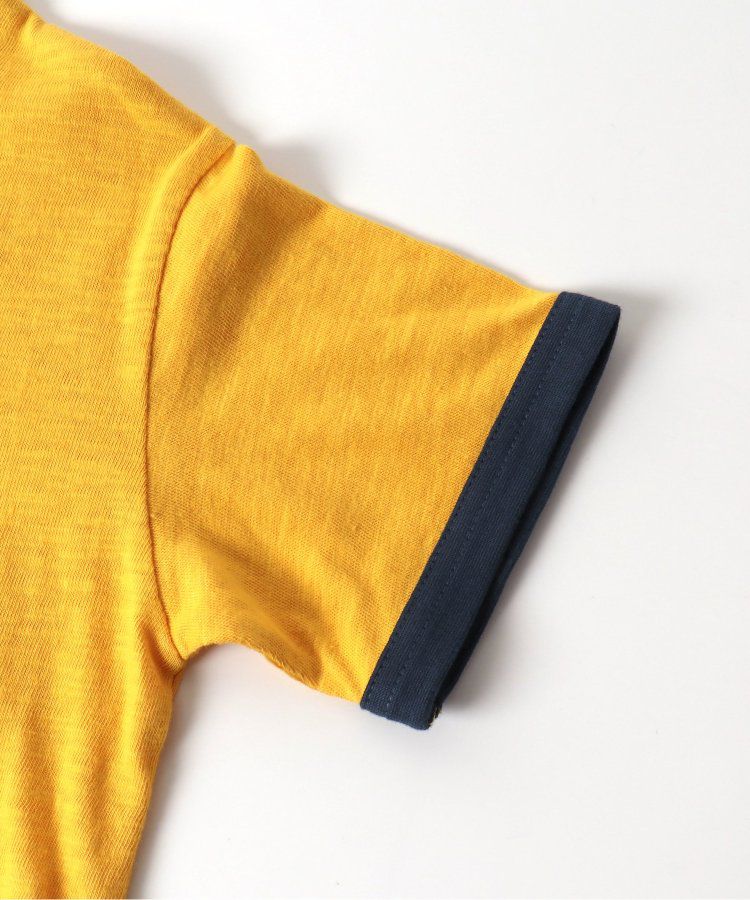 日本 BREEZE - [品牌週年限定]印花短袖上衣-微笑鬆餅-黃