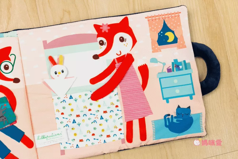 刺激五感【 比利時 Lilliputiens 】新生兒玩具｜寶寶布書